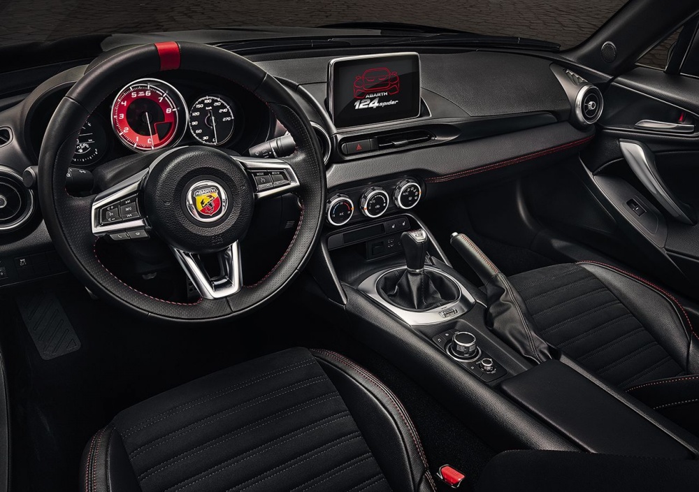 Innenraum des Abarth 124 Spider