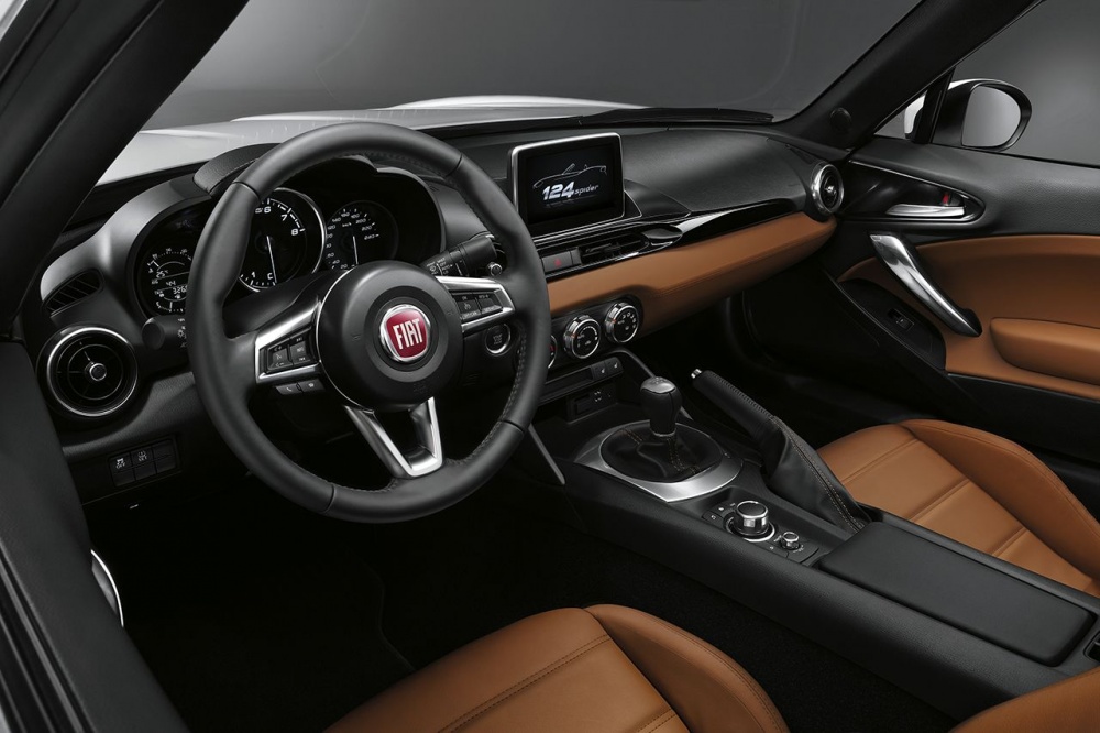 Innenraum des neuen Fiat 124 Spider