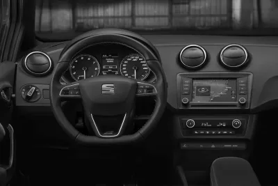 Fahrerperspektive im Seat Ibiza Cupra