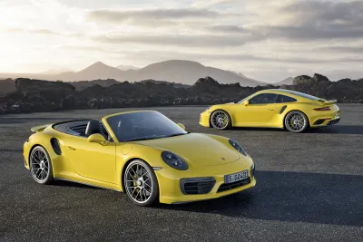 Die neuen Porsche 911 Turbo und 911 Turbo S sind als Coupé und Cabriolet verfügbar