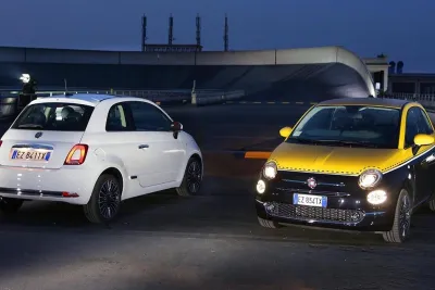 geänderte Rückleuchten und neue Bicolore-Lackierungen beim Fiat 500